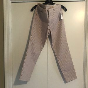 NWT Pixie white/pink striped size 8